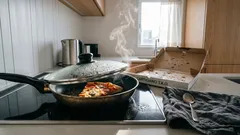 オーブンなしで8分、冷めたピザを「フライパン＋蒸気」でカリッと復活させる